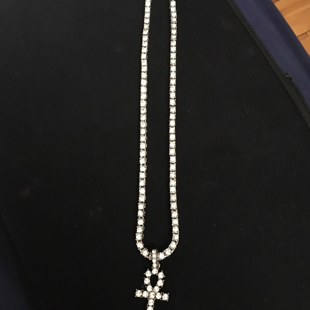 CRYSTAL ANKH NECKLACE